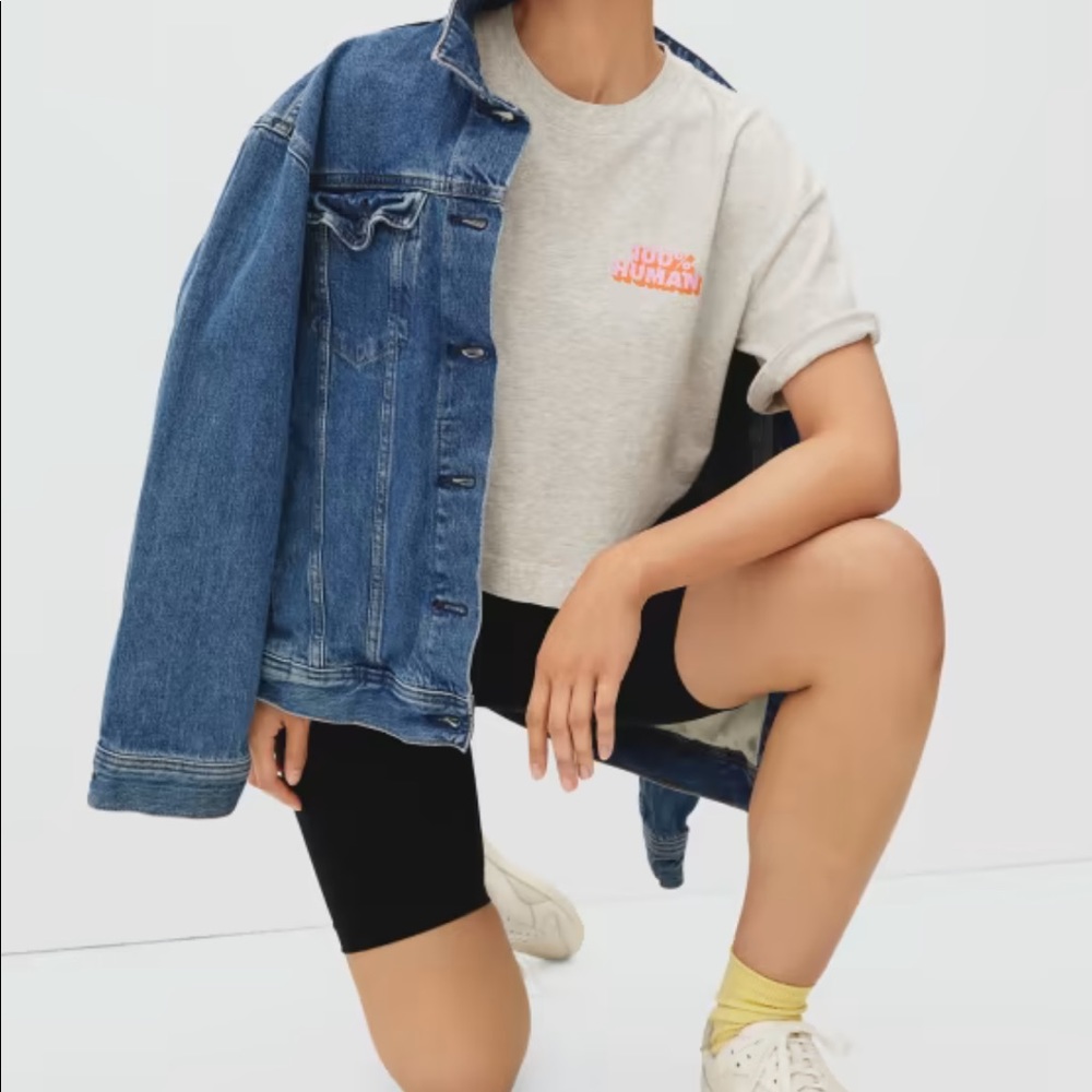 Everlane The 100% Human Cropped Tee